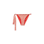 Braguitas de bikini clásicas con estampado floral - Rojo
