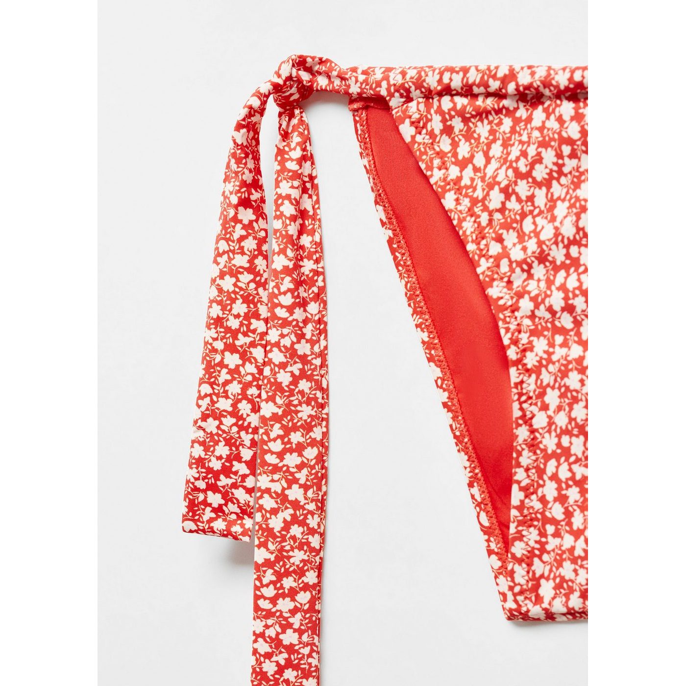 Braguitas de bikini clásicas con estampado floral - Rojo