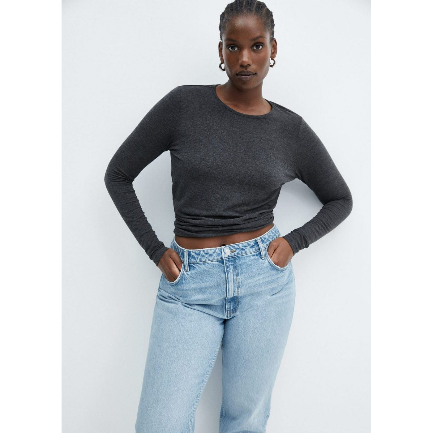 Mom2000 Mom High Waist Jeans - Medium Blue