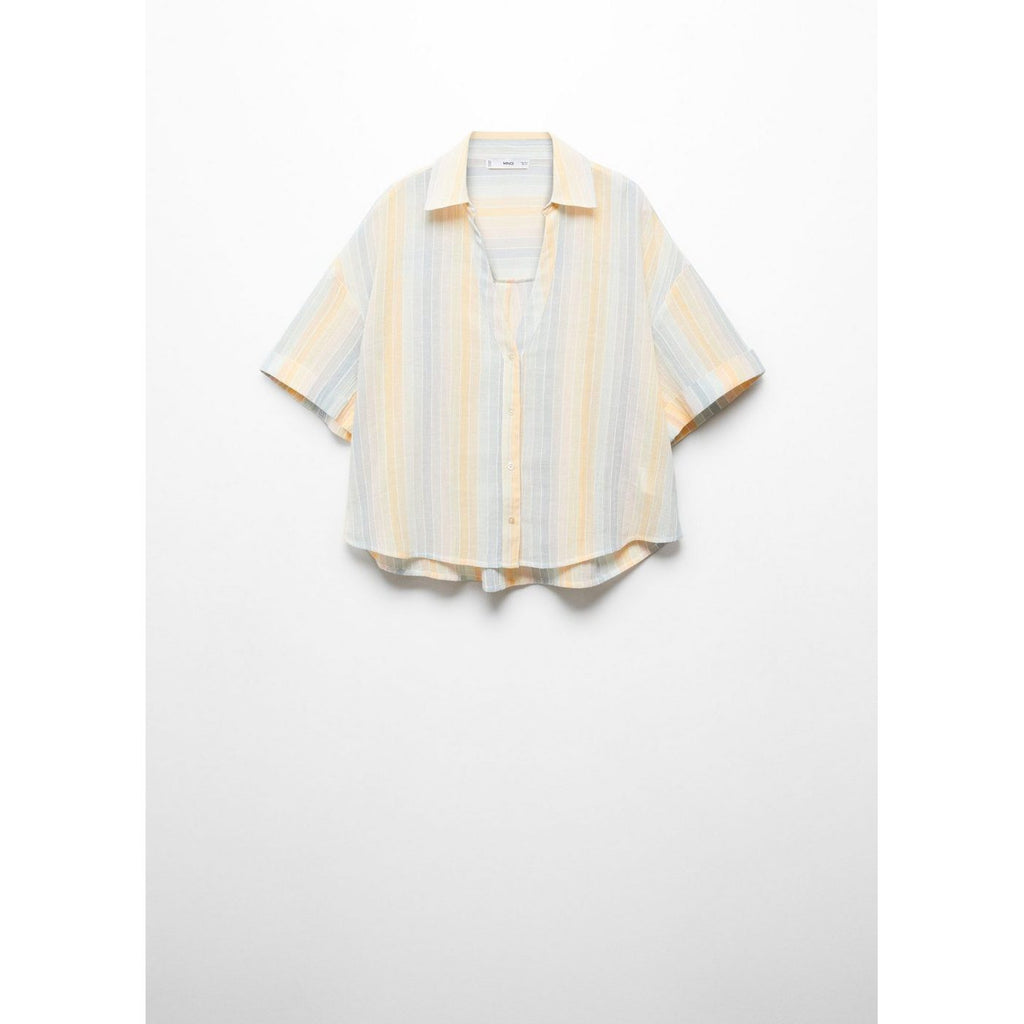 Chemise Semi-Transparente Rayures
