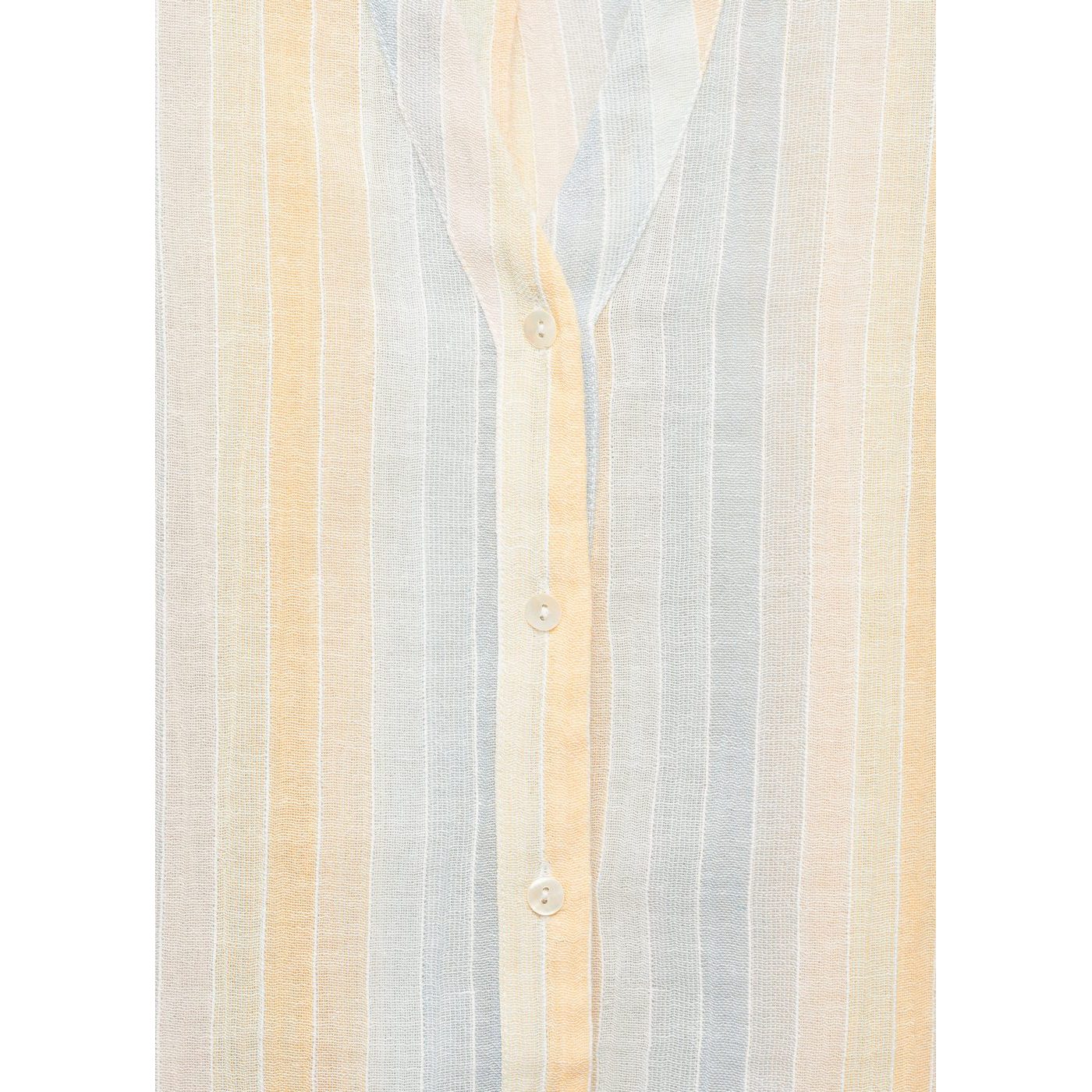 Chemise Semi-Transparente Rayures