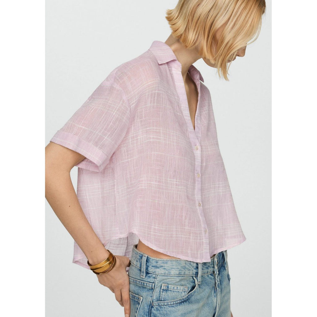 Semi-Transparent Striped Shirt