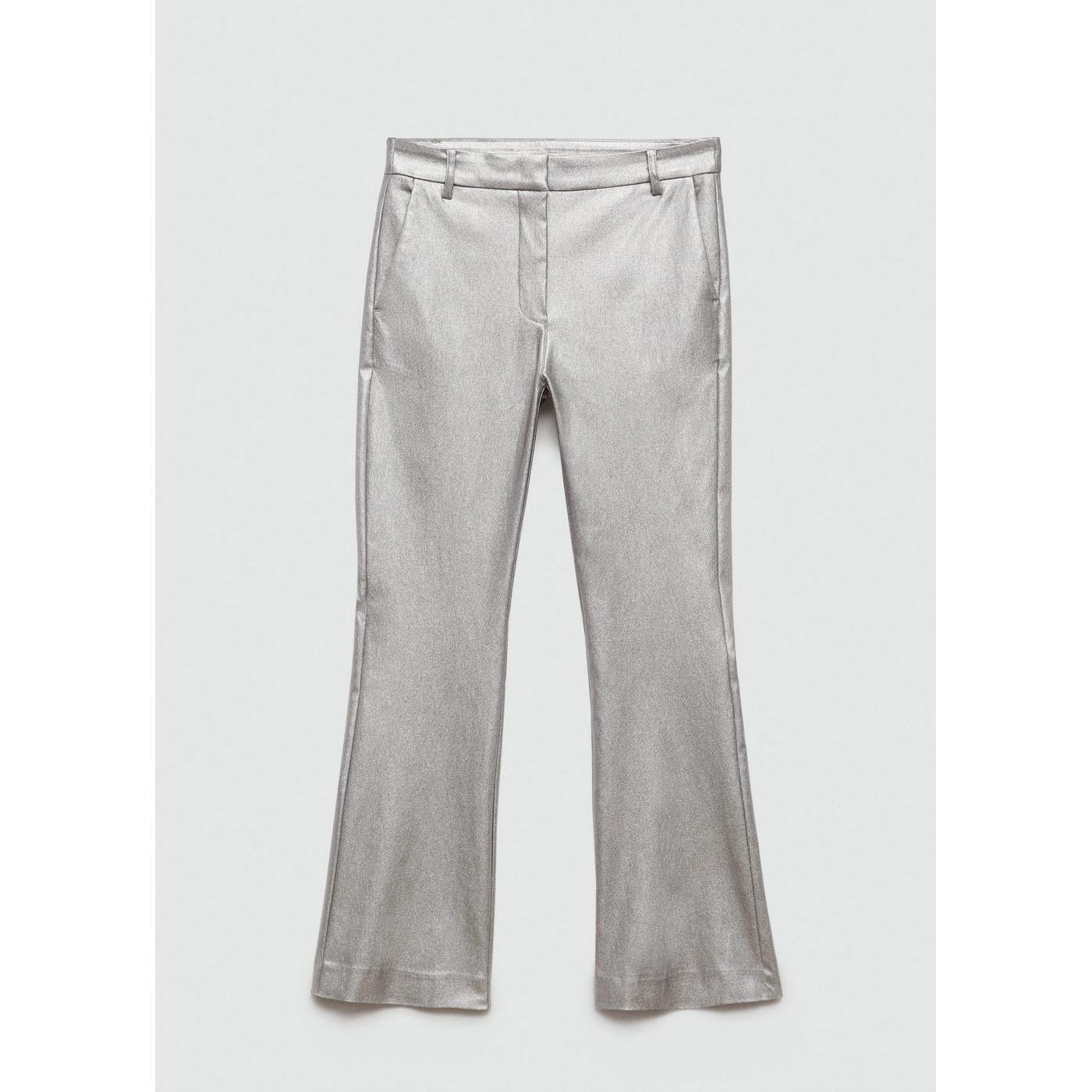 Pantalon Flare Métallisé - Silver