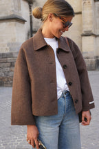 Veste Camille Laine Marron