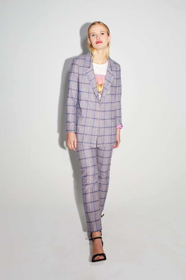 The Silvana Tartan Pink Trousers