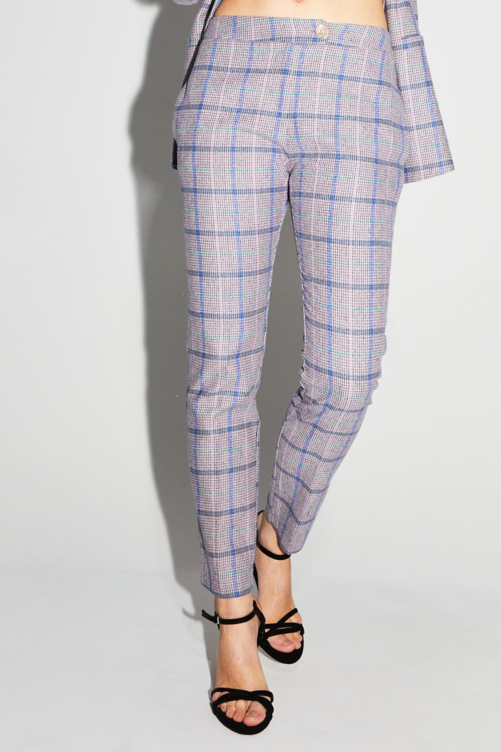 Pantalón Silvana Tartán Rosa
