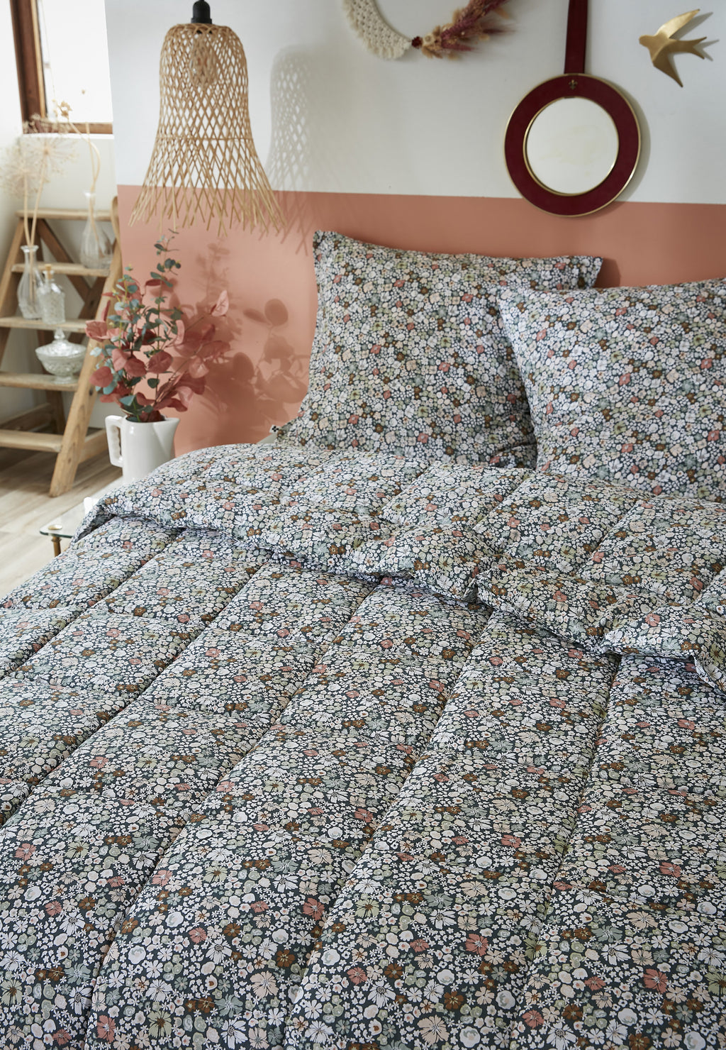 Edredón Estampado + Funda(s) De Almohada - Algodón Estampado - Malia