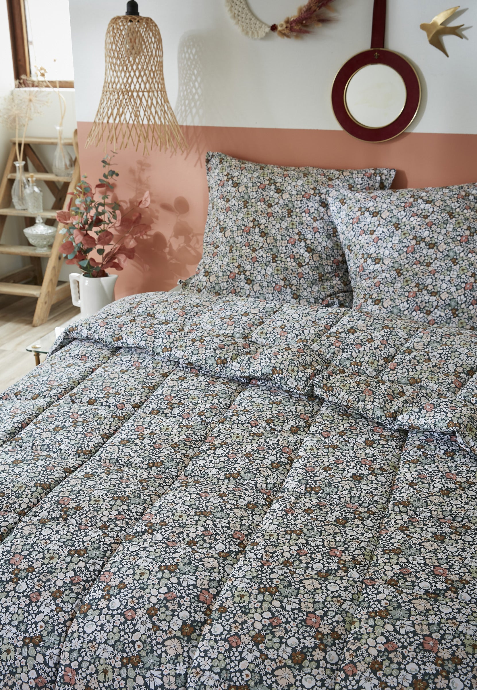 Edredón Estampado + Funda(s) De Almohada - Algodón Estampado - Malia