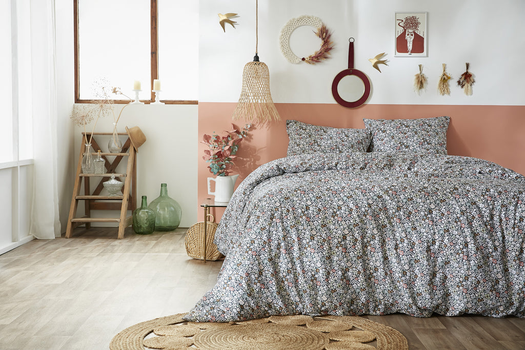 Juego de Cama - Algodón Estampado - Malia