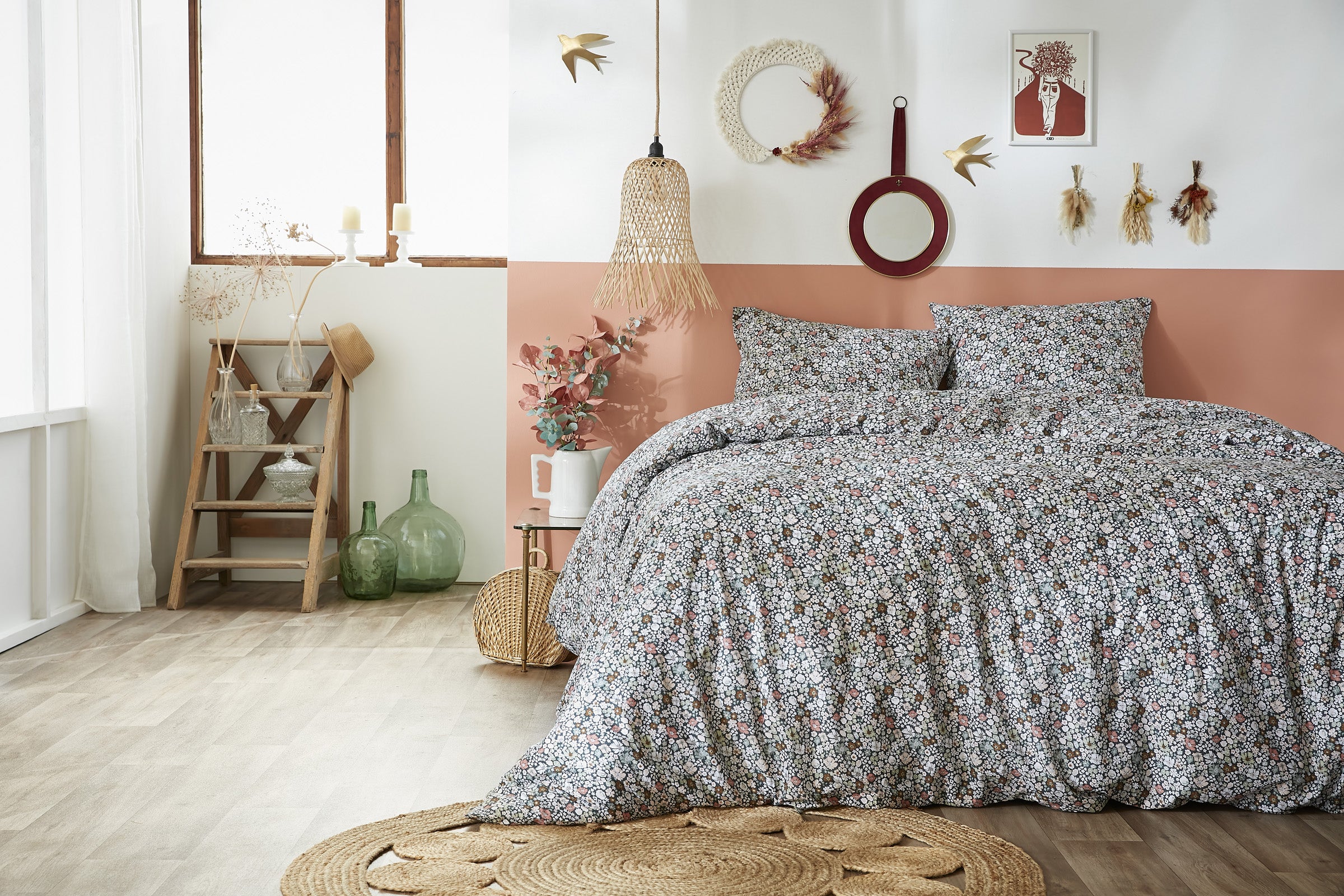 Juego de Cama - Algodón Estampado - Malia