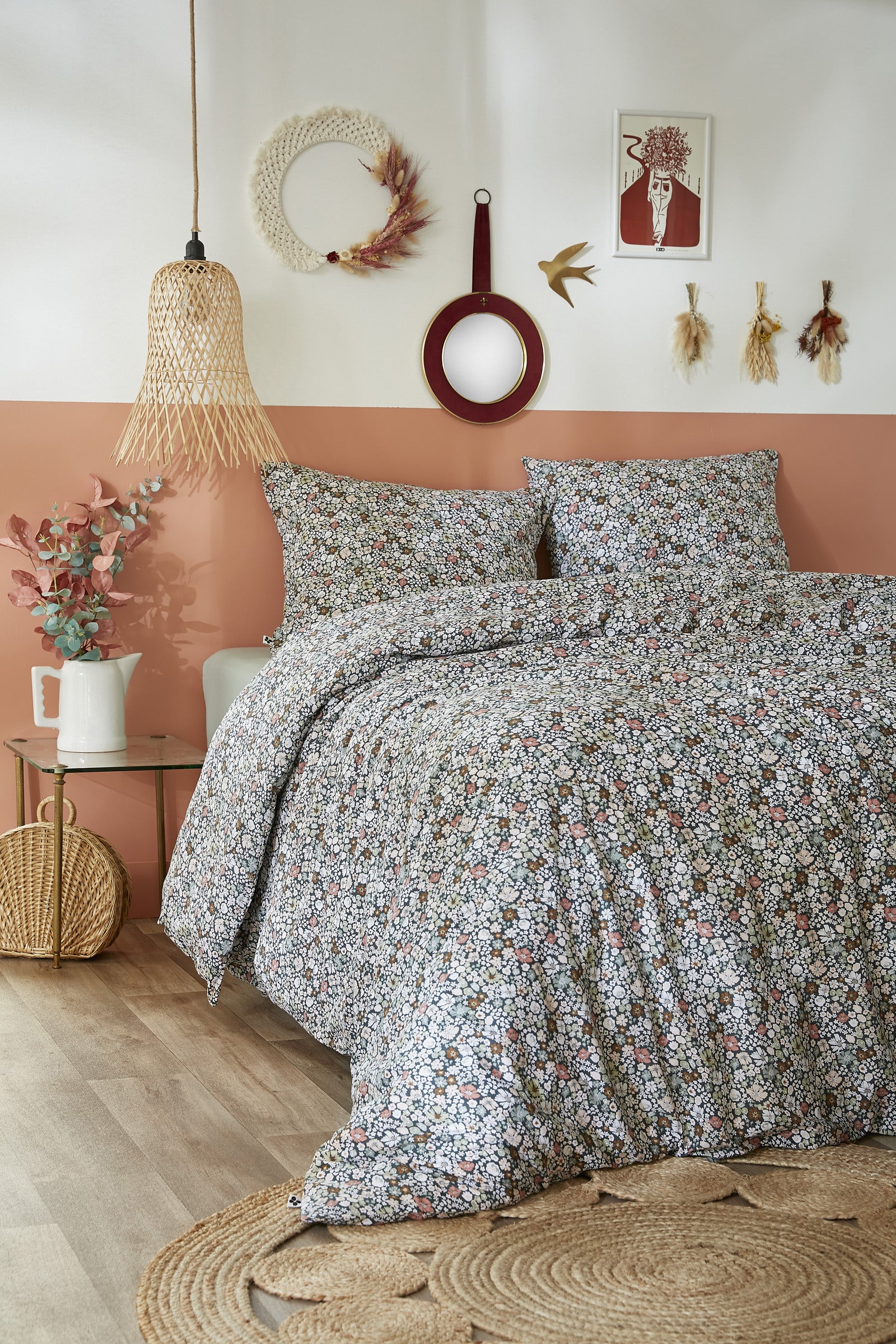 Juego de Cama - Algodón Estampado - Malia