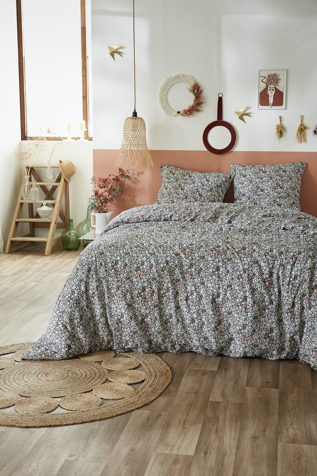 Juego de Cama - Algodón Estampado - Malia
