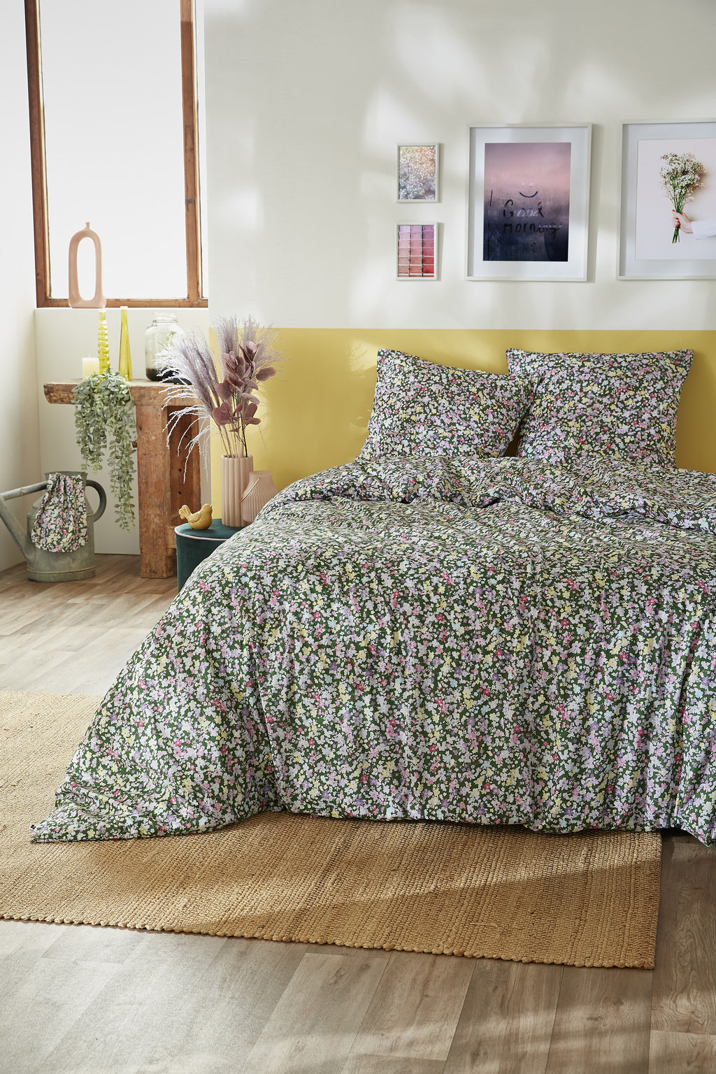Juego de Cama - Algodón Estampado - Myosotis