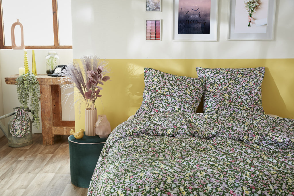 Juego de Cama - Algodón Estampado - Myosotis