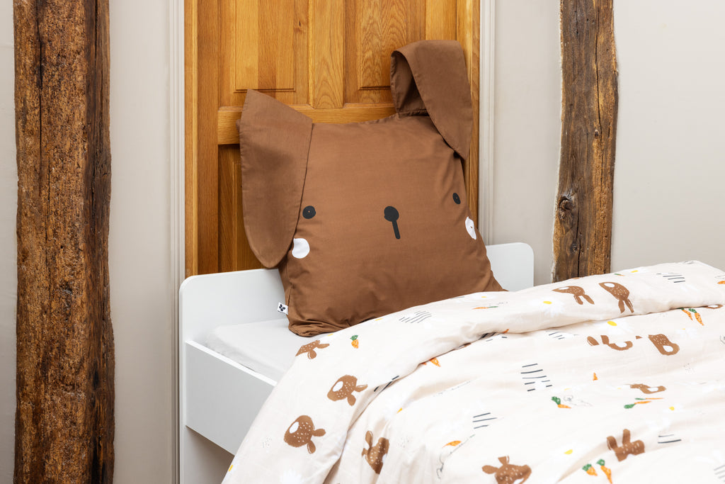 Juego de cama - Algodón estampado - Pompón