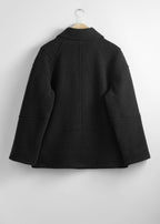 Jacket St Jodie Wool Biker Jkt - Black - Women