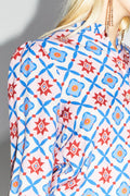 La Chemise Darline Léo Géo Blue