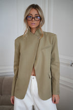 Blazer Asymétrique Manon - Kaki