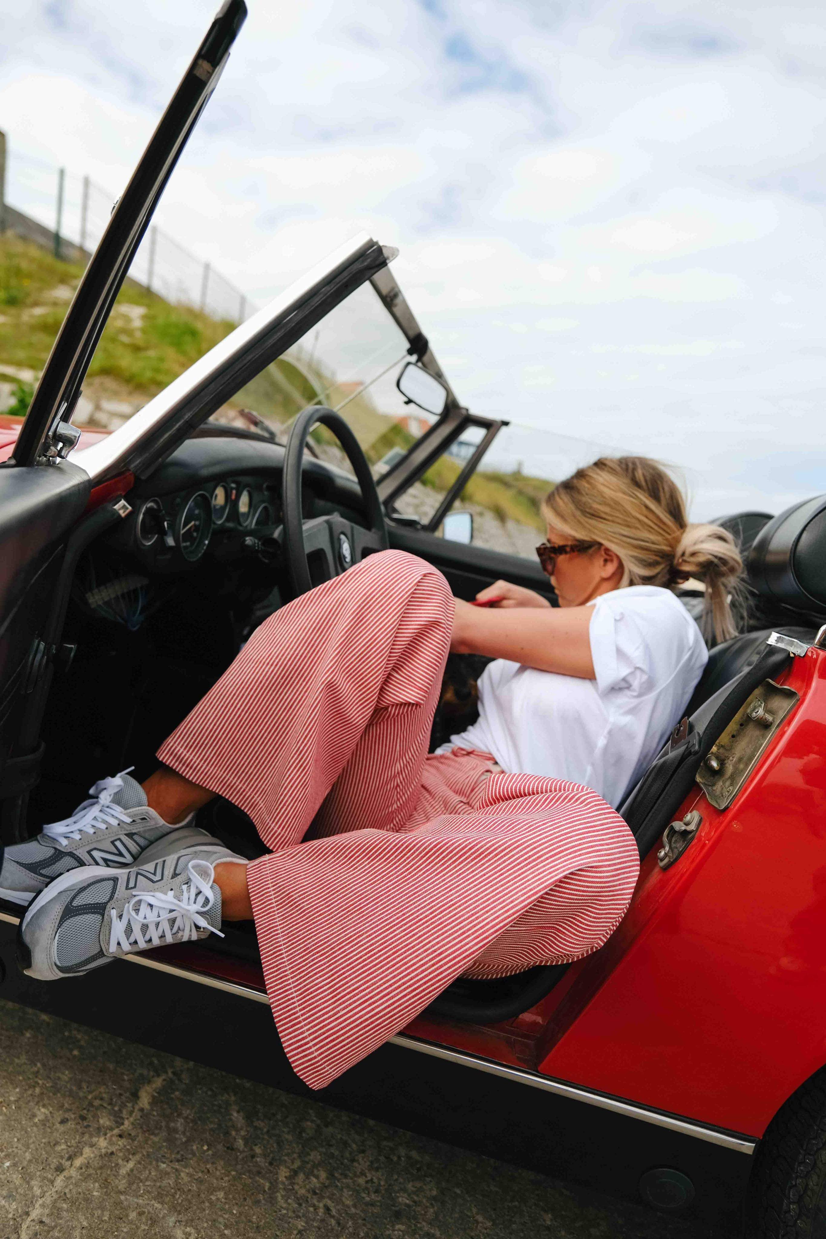 Red Striped Victor Trousers