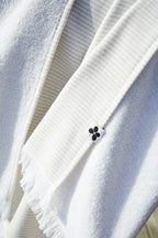 Fouta with Fringes - Dyed Woven Cotton + Terry Cloth - Naël - Sand