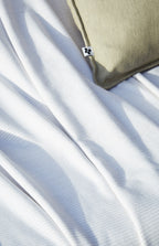 Fouta with Fringes - Dyed Woven Cotton + Terry Cloth - Naël - Sand