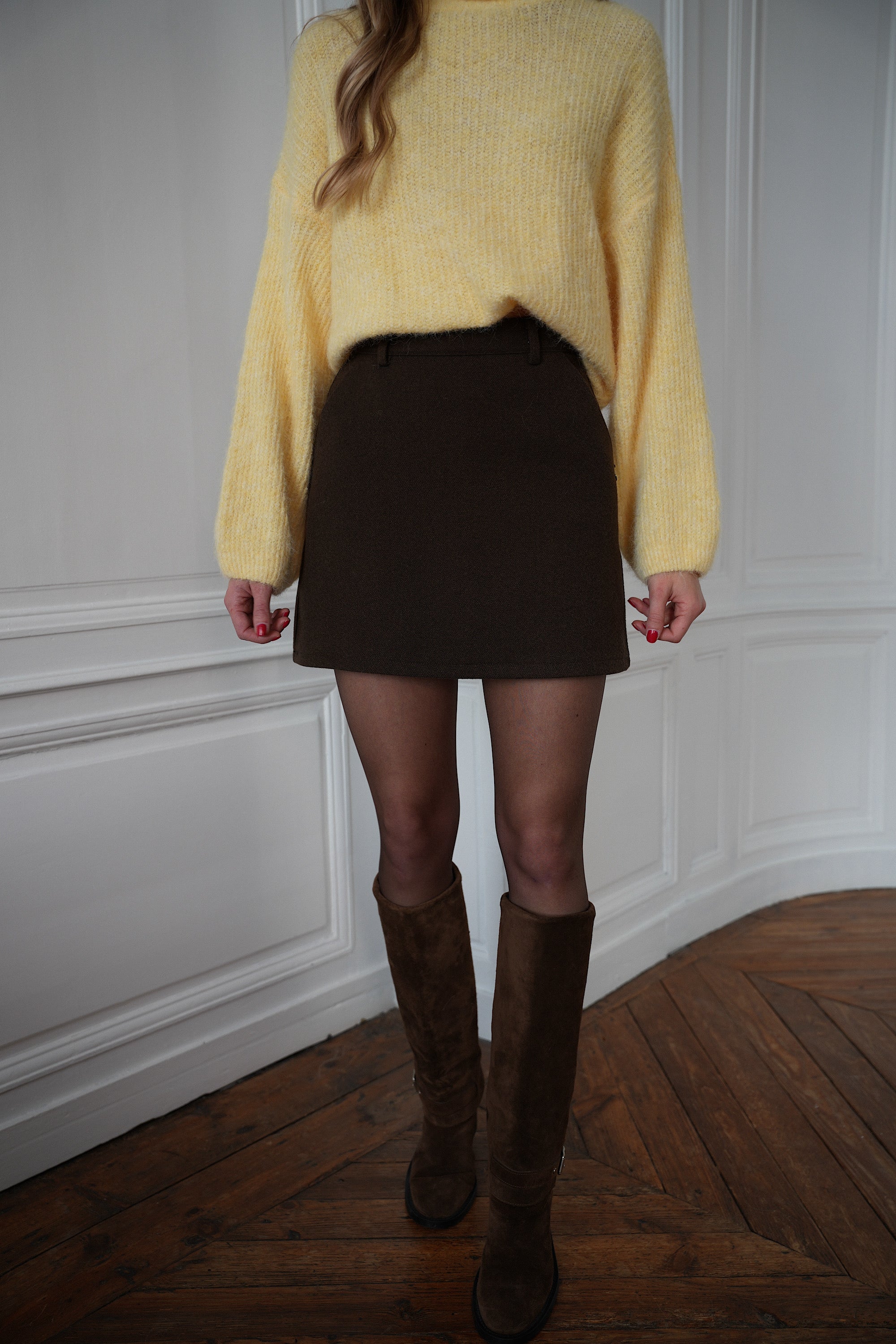 Jupe-Short Georgia - Chocolat