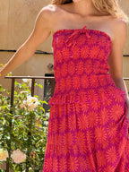 Casiopea Orange Linen Dress
