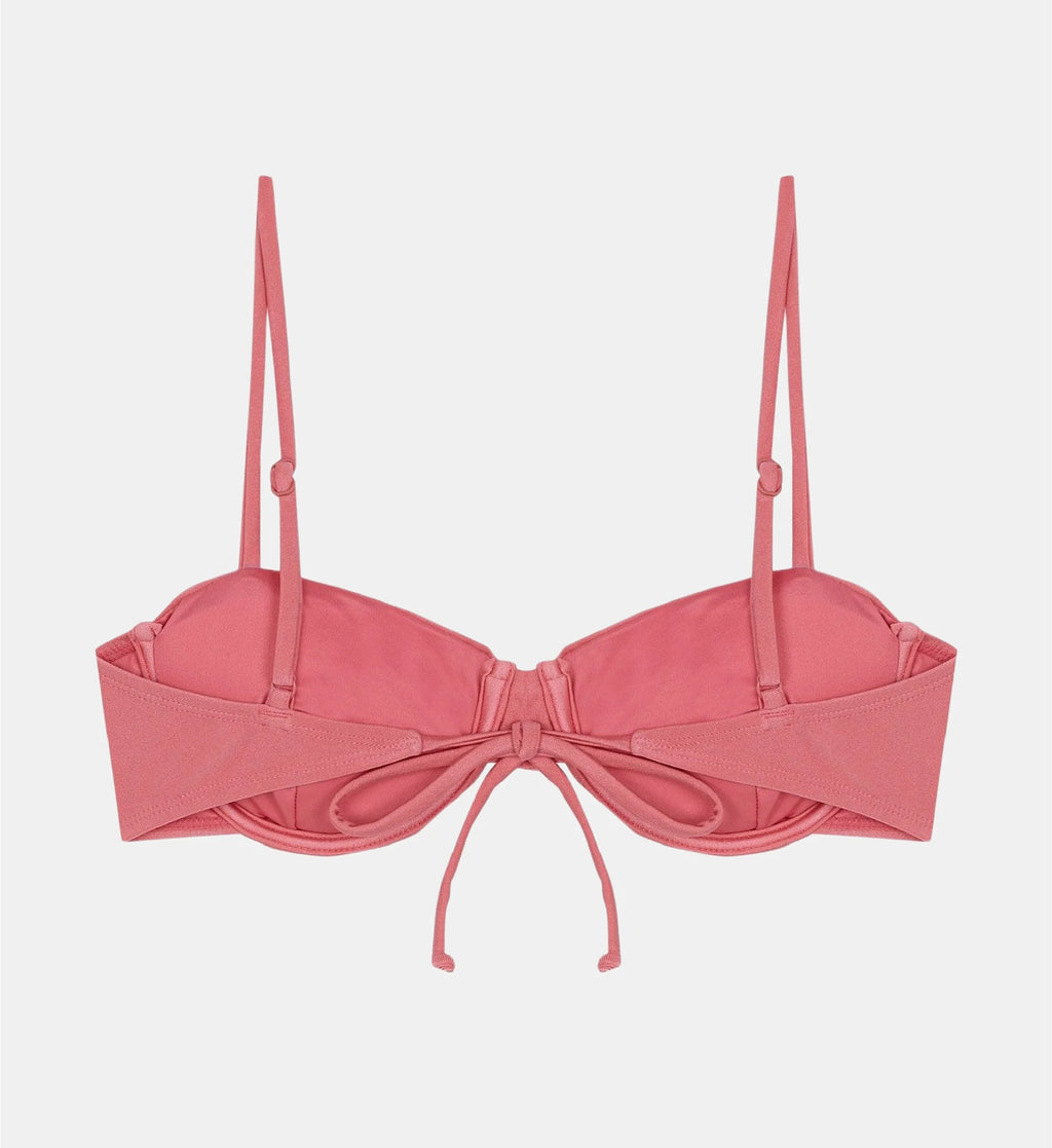 Rosé Balconette Bikini Top - Pink