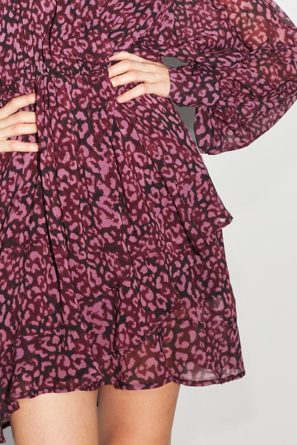 The Bianca Néoléo Burgundy Dress