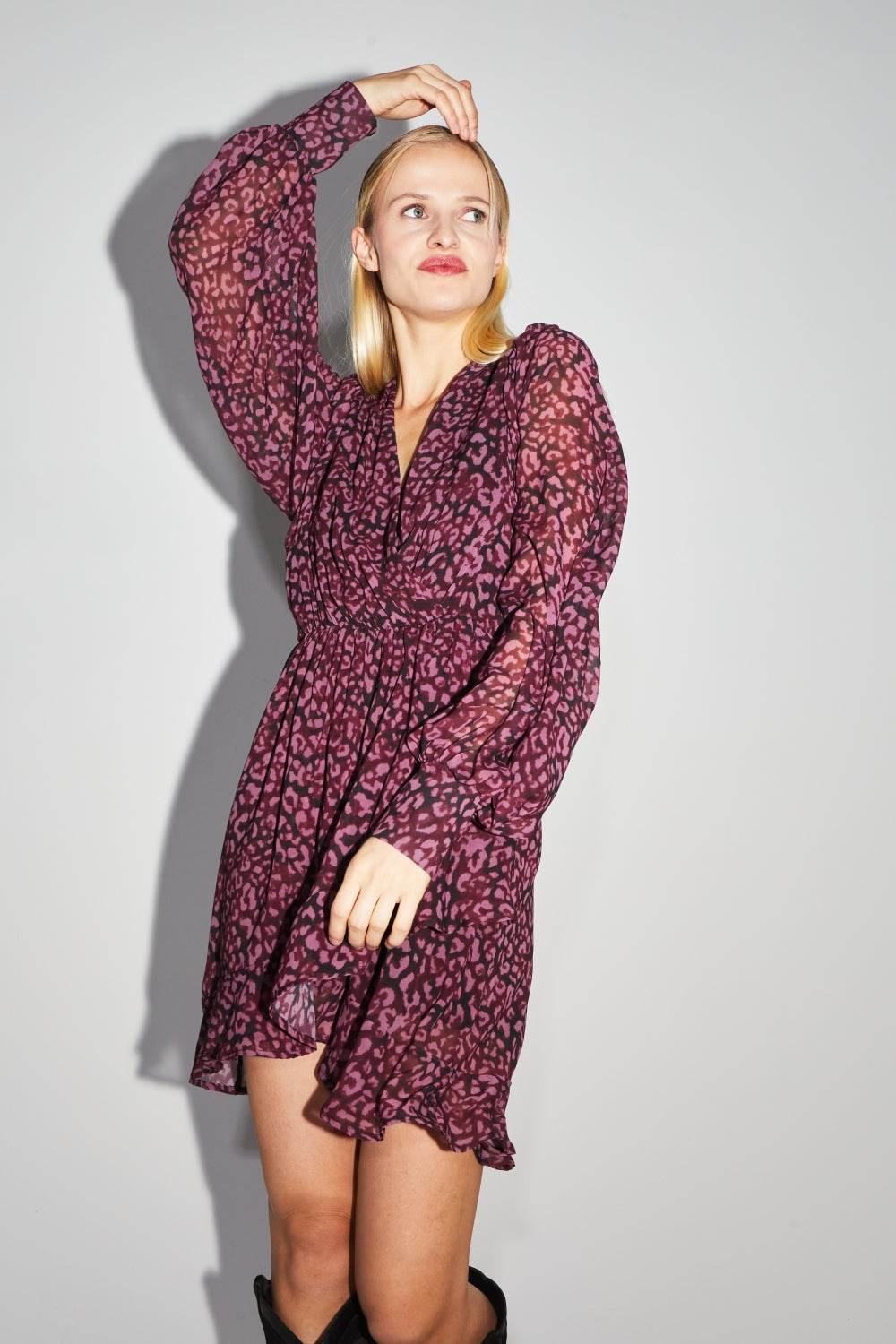 The Bianca Néoléo Burgundy Dress