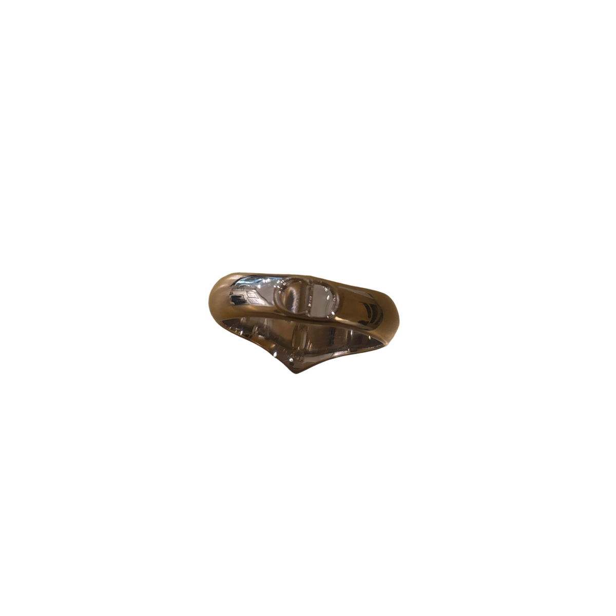 Christian Dior - Anello a fascia con logo in acciaio - Argento