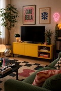 Mueble TV Mirko 113 Cm - Amarillo