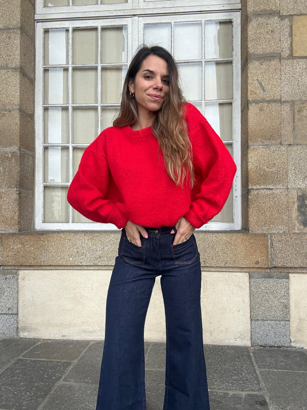 Pull Louise Rouge