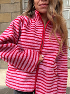 Chaqueta polar de rayas Carmen