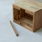 Lila - Meuble De Salle De Bain - Acacia - Naturel