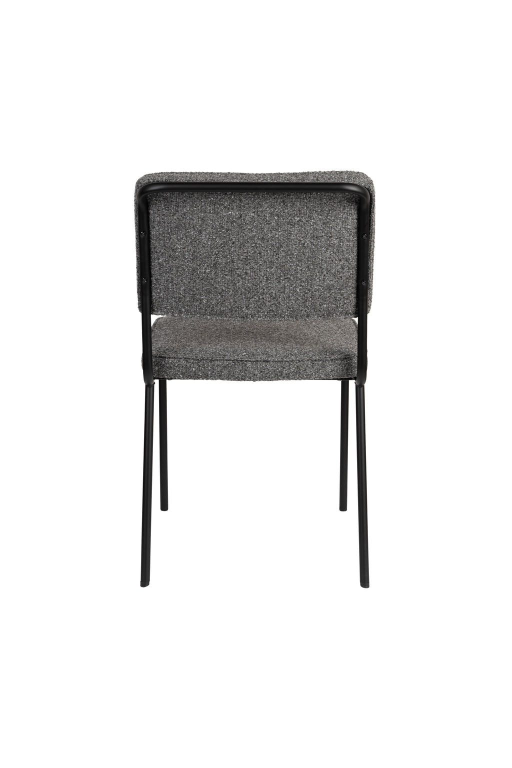 Buddy - Lot De 2 Chaises De Salle À Manger - Tissu - Noir
