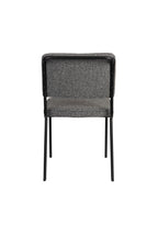 Buddy - Lot De 2 Chaises De Salle À Manger - Tissu - Noir