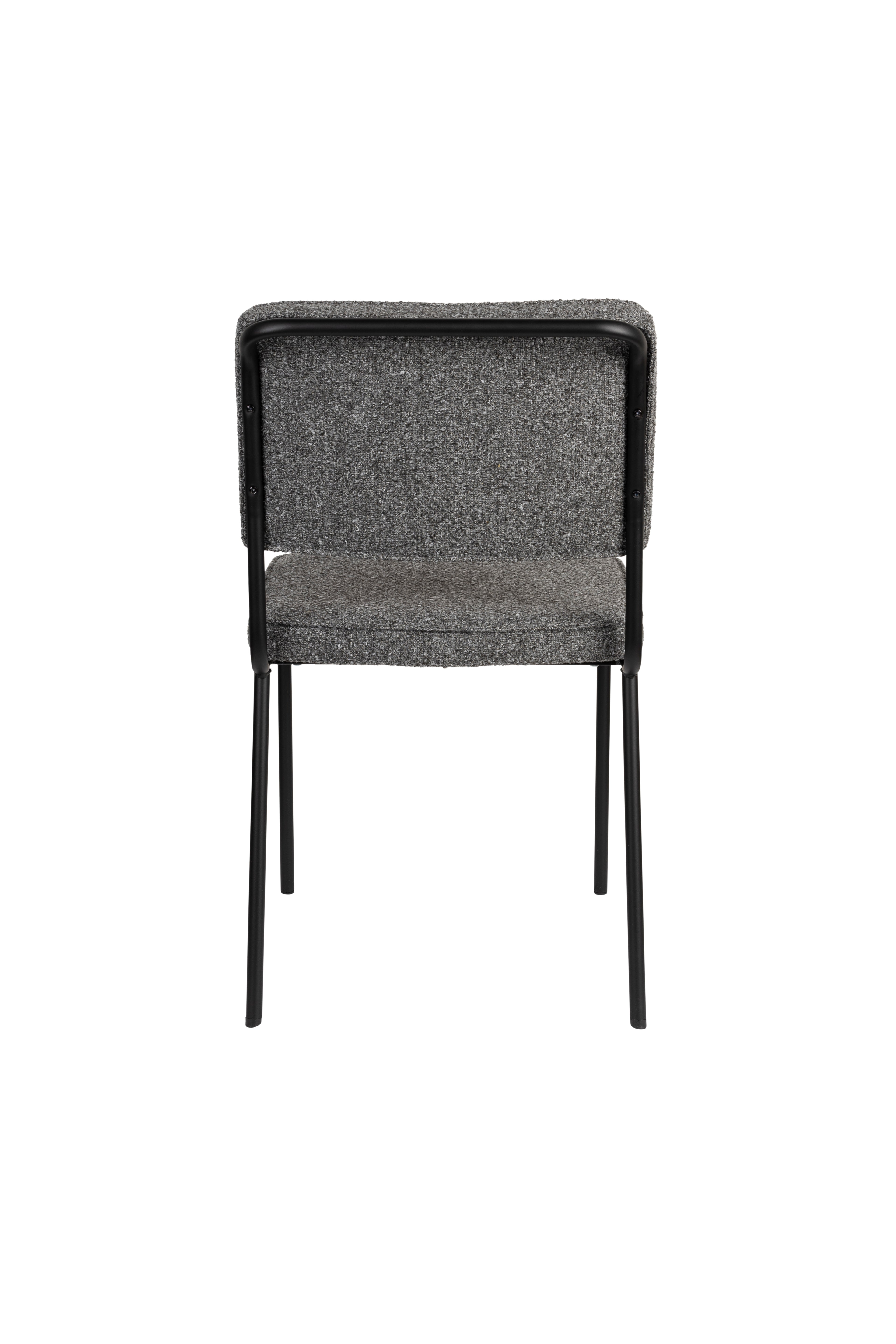 Buddy - Lot De 2 Chaises De Salle À Manger - Tissu - Noir