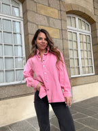 Veste en jean Céleste rose bonbon