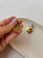 Boucles D’Oreilles Zoé Coste Vintage - Pendantes Dorées