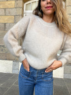 Maille en mohair et laine Gaia beige