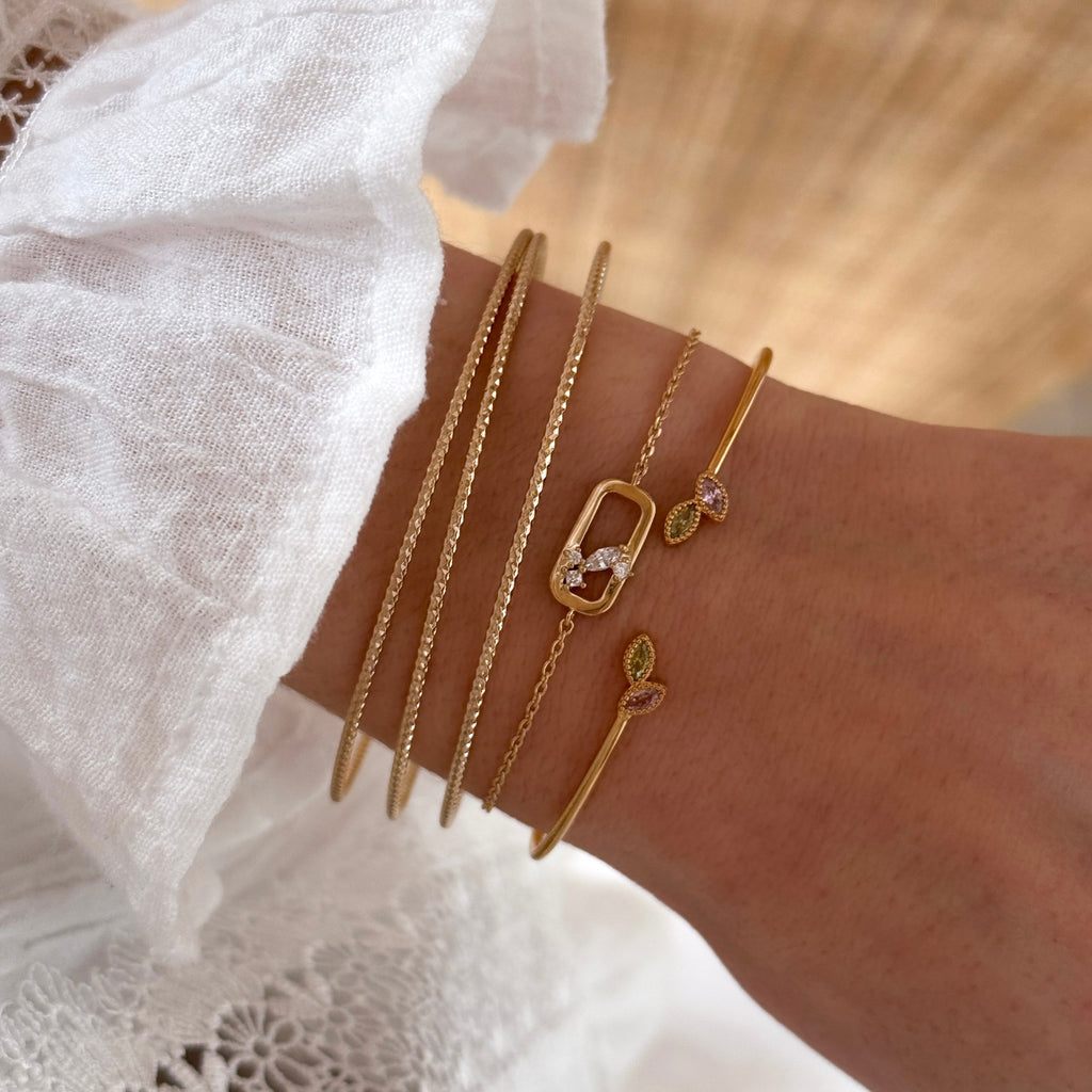 Brazalete Jasna - Chapado en Oro