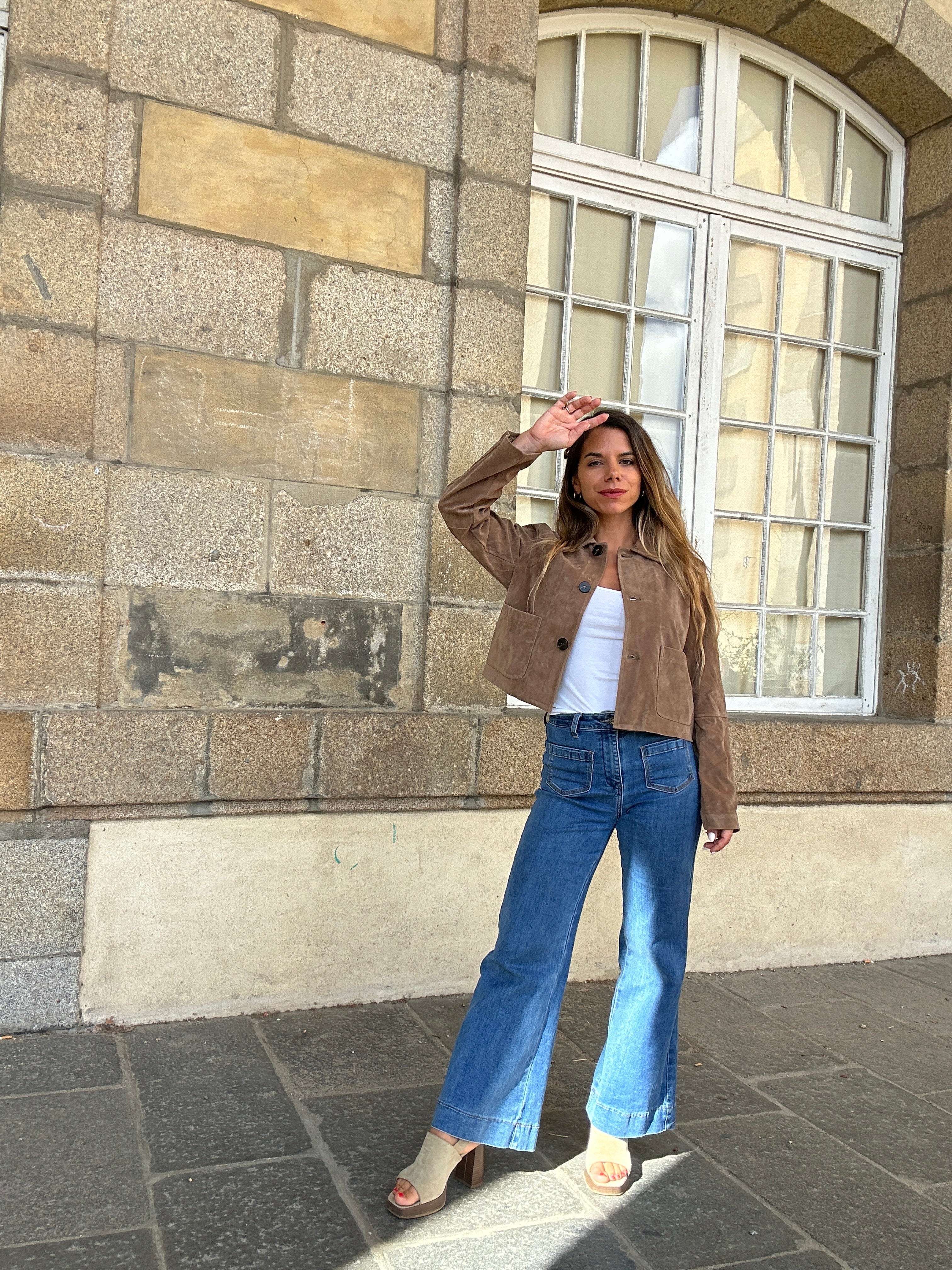 Veste effet daim Aline