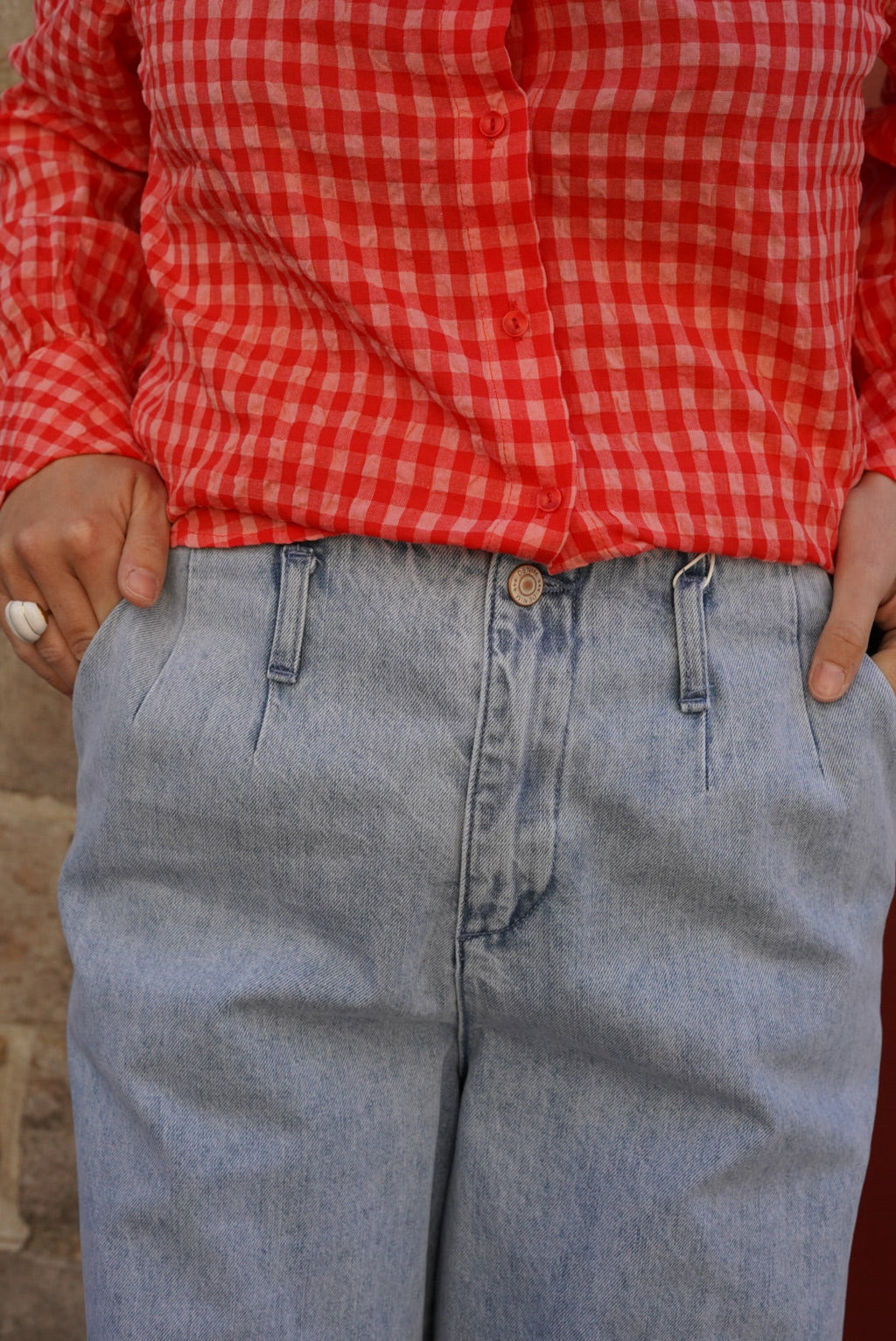 Vaquero Ancho Jules Denim Claro