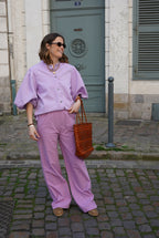 Pantalón Arthur Vichy Malva/Rosa