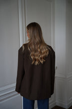 Flavie Blazer Jacket - Chocolate