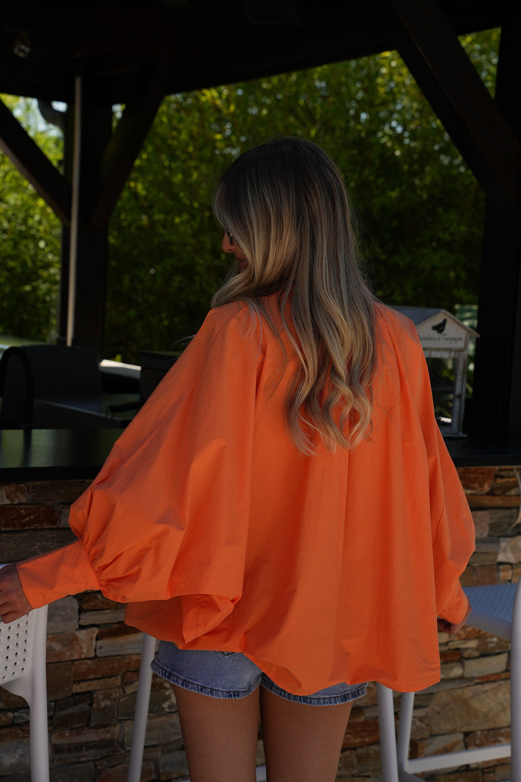 Lycia Loose Shirt - Orange