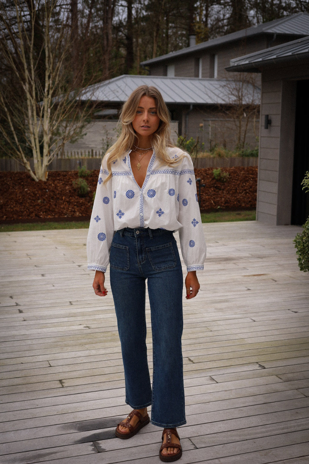 Nayma Straight-Leg Jeans - Blue