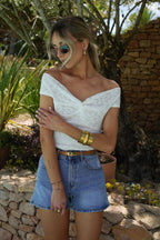 Top Dentelle Catia - Blanc