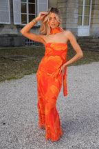 Vestido sin tirantes Nala - Naranja